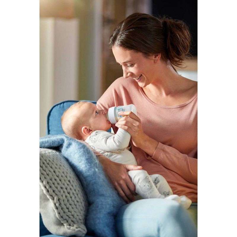 slide 7 of 16, Philips Avent 3pk Anti-Colic Baby Bottle with AirFree Vent - Clear - 4oz, 3 ct; 4 oz