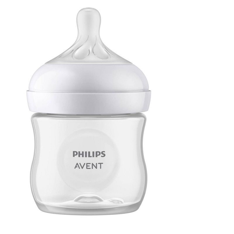 slide 3 of 3, Philips Avent 3pk Natural Baby Bottle with Natural Response Nipple - Clear - 4oz, 3 ct; 4 oz