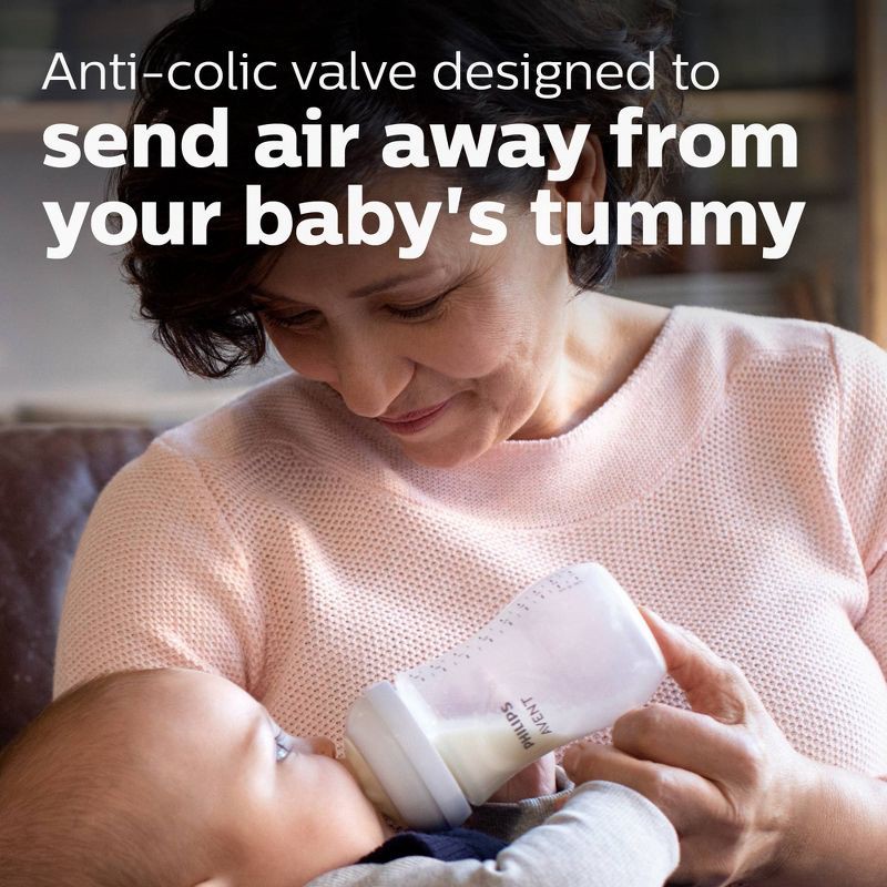 slide 10 of 16, Philips Avent Glass Natural Bottle with Natural Response Nipple Baby Set - 7pc, 7 ct