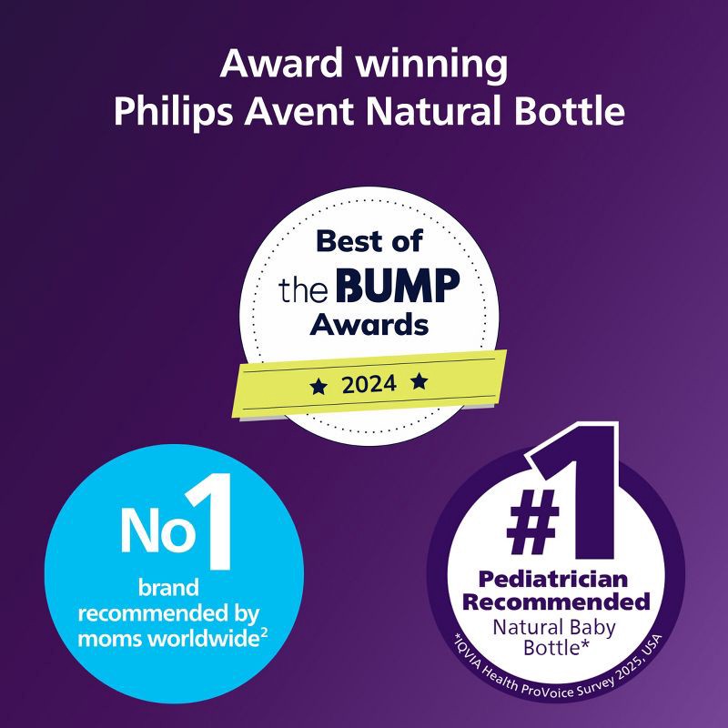 slide 12 of 21, Philips Avent Natural Baby Bottle with Natural Response Nipple - Clear - 11oz, 11 oz