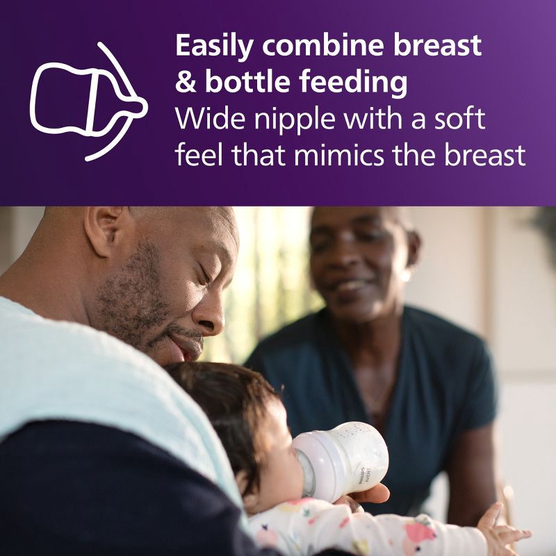 slide 15 of 21, Philips Avent Natural Baby Bottle with Natural Response Nipple - Clear - 11oz, 11 oz
