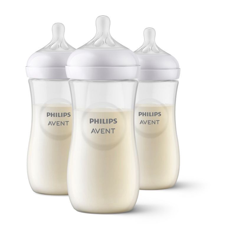 slide 1 of 21, Philips Avent Natural Baby Bottle with Natural Response Nipple - Clear - 11oz, 11 oz