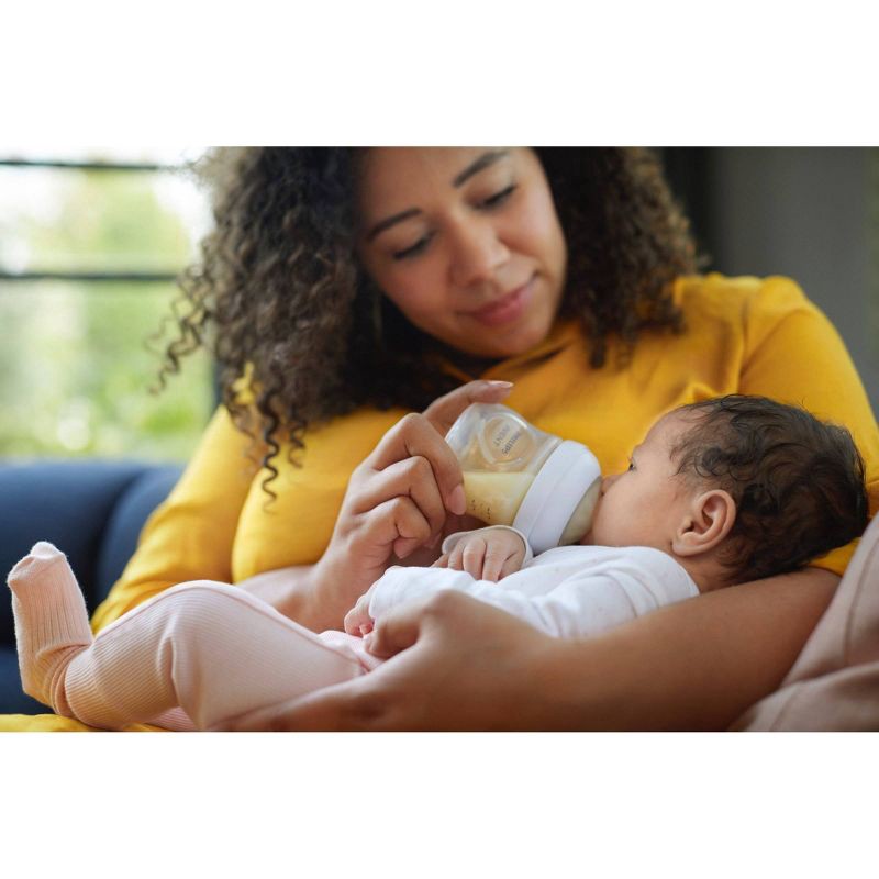 slide 9 of 18, Philips Avent 3pk Natural Baby Bottle with Natural Response Nipple - Blue - 4oz, 3 ct; 4 oz