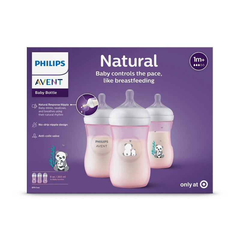 Philips Avent Natural Response Nipple Flow 3 1M+ 4 Ct