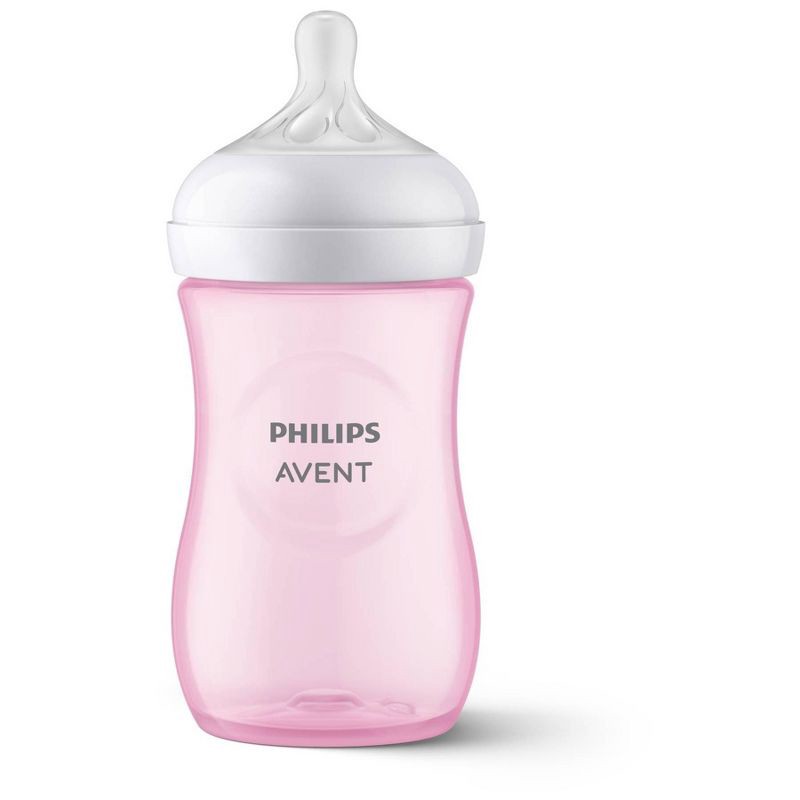 slide 15 of 28, Philips Avent Natural Baby Bottle with Natural Response Nipple - Pink Panda Design - 9oz/3ct, 3 ct; 9 oz