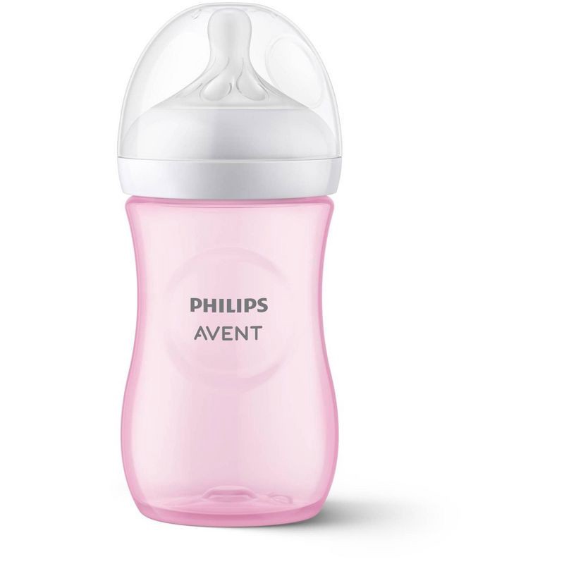 slide 16 of 28, Philips Avent Natural Baby Bottle with Natural Response Nipple - Pink Panda Design - 9oz/3ct, 3 ct; 9 oz