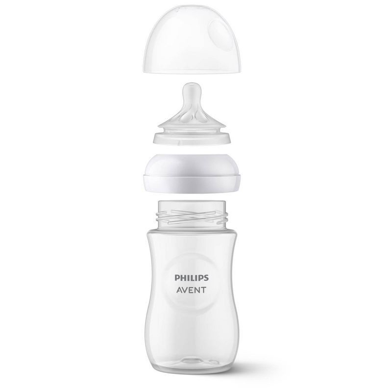 slide 6 of 21, Philips Avent 3pk Natural Baby Bottle with Natural Response Nipple - Clear - 9oz, 3 ct; 9 oz