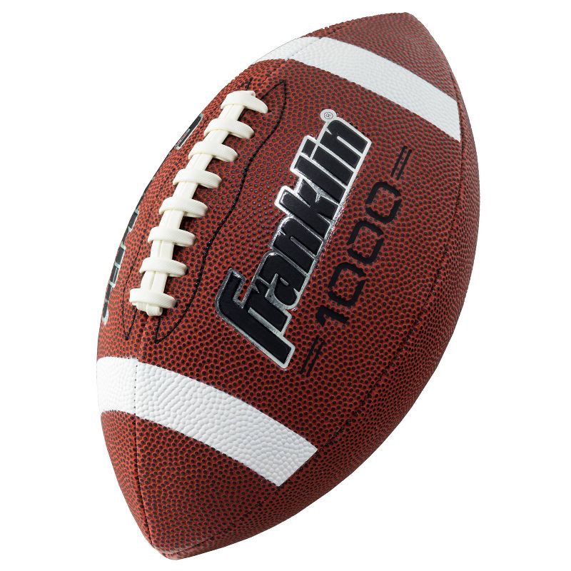 slide 1 of 4, Franklin Sports 1000 Series Grip-Rite Official Football - Brown, 1 ct