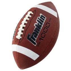 Franklin Sports 1000 Series Grip-Rite Official Football - Brown: Rubber Bladder