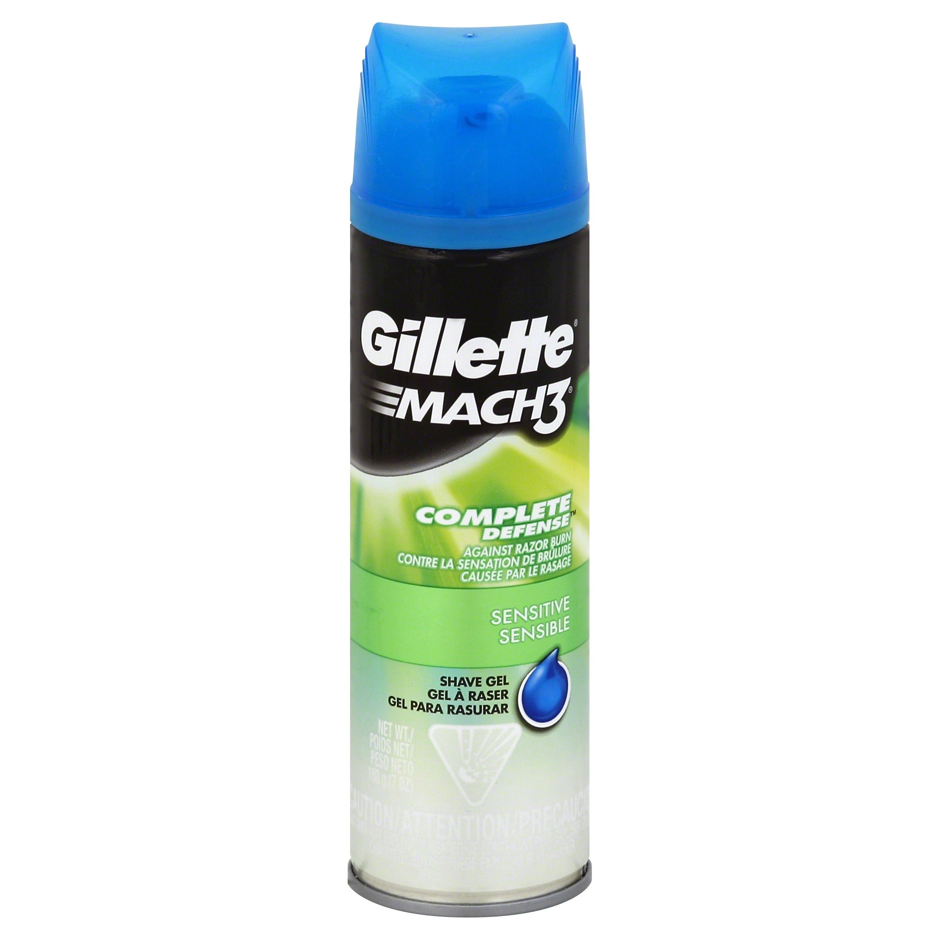 Gillette Mach3 Sensitive Shave Gel 7 oz Shipt