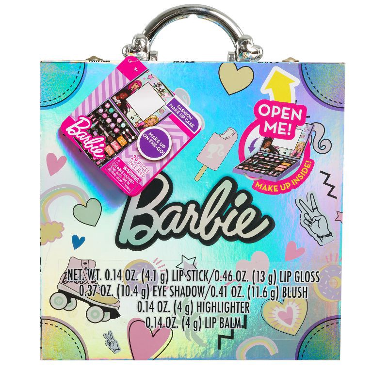 slide 5 of 5, Barbie Makeup Case, 1 ct