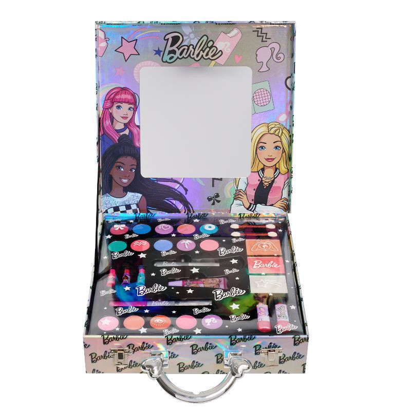slide 1 of 5, Barbie Makeup Case, 1 ct