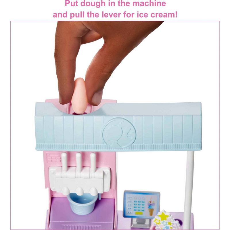 slide 7 of 7, Barbie Ice Cream Shop Playset - Brown Hair, 1 ct