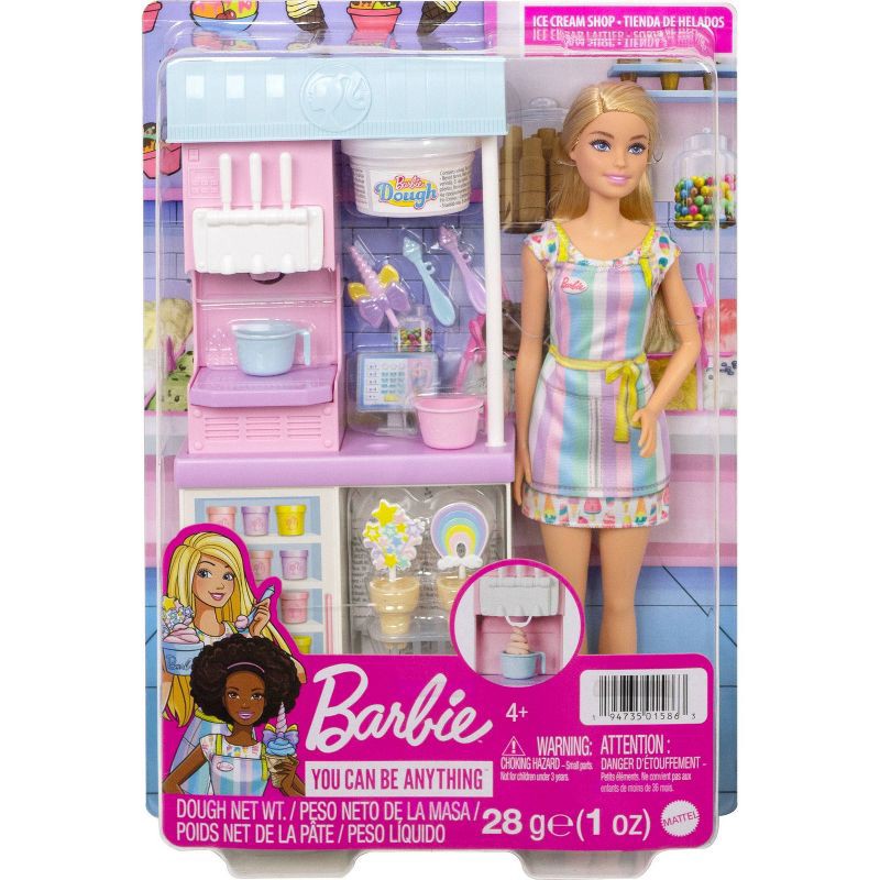 slide 2 of 6, Barbie Ice Cream Shop Playset, 1 ct