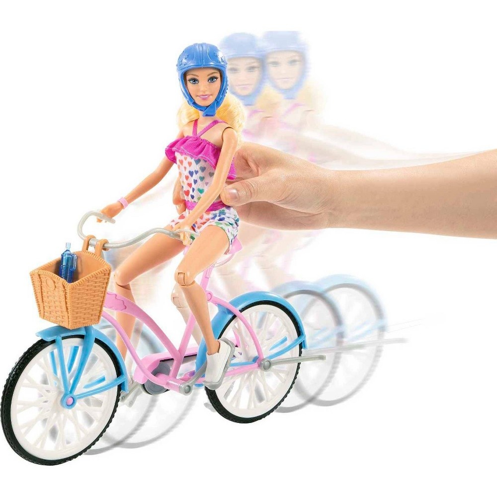 slide 2 of 6, Barbie and Bicycle Playset, 1 ct