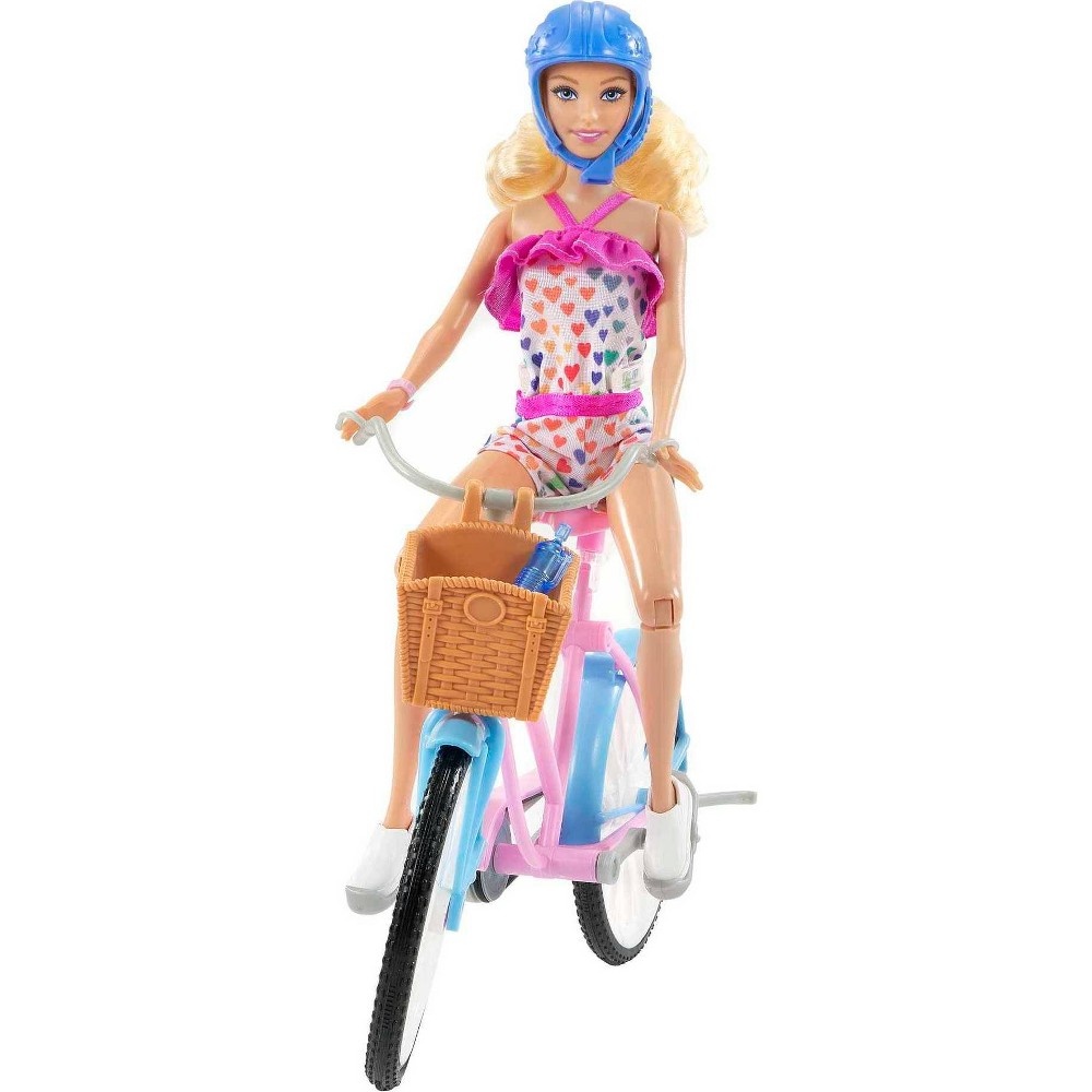 slide 4 of 6, Barbie and Bicycle Playset, 1 ct