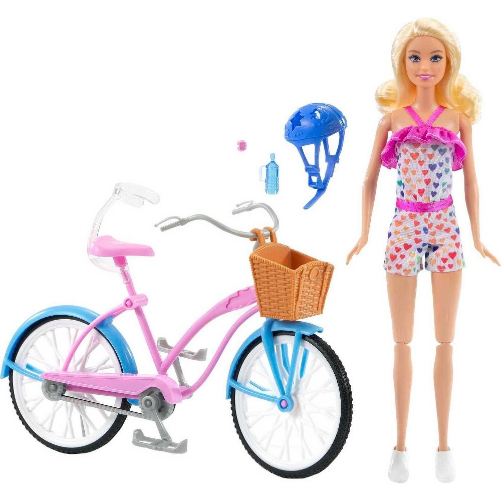 slide 5 of 6, Barbie and Bicycle Playset, 1 ct