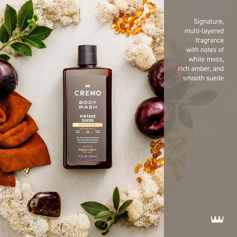 slide 3 of 8, Cremo Vintage Suede Body Wash - 16 fl oz, 16 fl oz