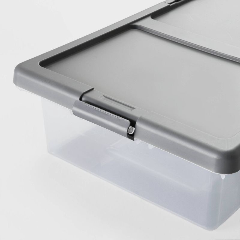 slide 3 of 6, Underbed Latching Clear Storage Box - Brightroom™, 1 ct