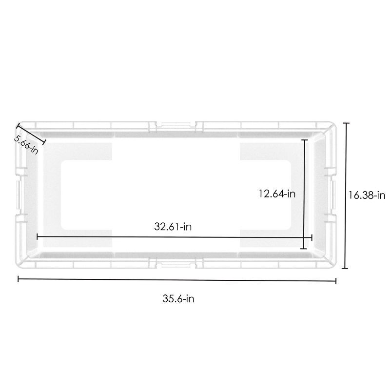 slide 6 of 6, Underbed Latching Clear Storage Box - Brightroom™, 1 ct