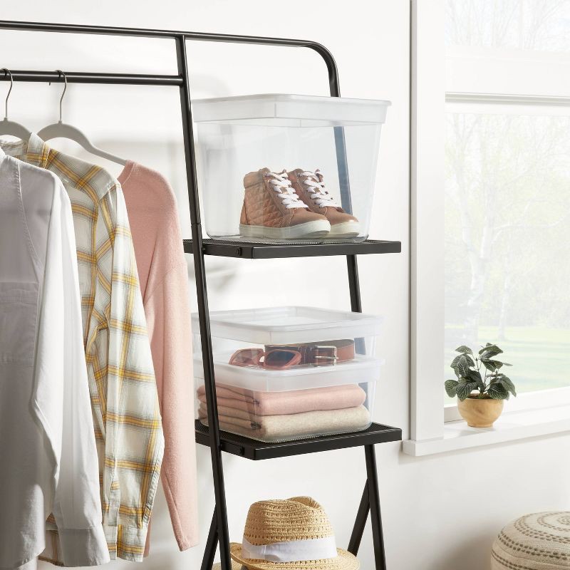 slide 2 of 4, Medium Modular Storage Box Clear - Brightroom™, 1 ct