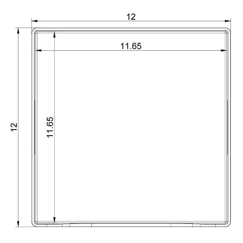 slide 7 of 7, 12" x 12" x 8" All Purpose Open Front Storage Bin - Brightroom™, 1 ct