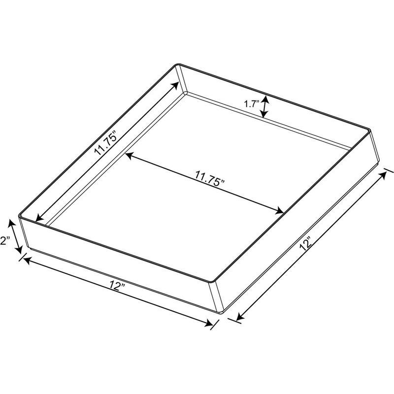 slide 6 of 7, 12'' x 12'' x 2" All Purpose Storage Tray - Brightroom™, 1 ct