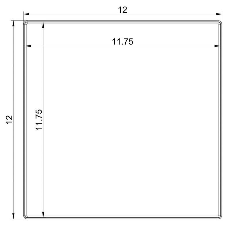 slide 7 of 7, 12'' x 12'' x 2" All Purpose Storage Tray - Brightroom™, 1 ct