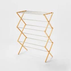 Rubber Wood and Stainless Steel Drying Rack - Brightroom™