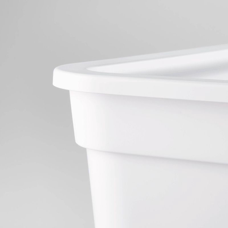 slide 3 of 4, Small Modular Storage Box White Opaque - Brightroom™: Stackable BPA-Free Utility Totes, 6.5L, 2-Piece Set, 1 ct
