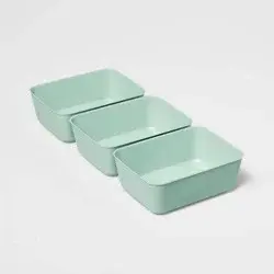 3pk Medium Storage Trays Daydream Green - Brightroom™