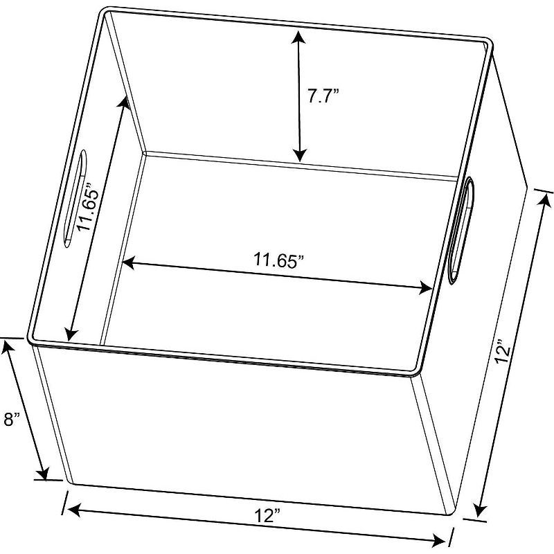 slide 6 of 6, 12" x 12" x 8" All Purpose Storage Bin - Brightroom™, 1 ct