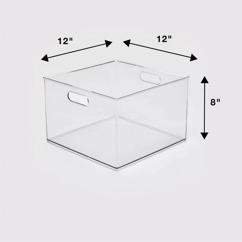 slide 6 of 6, 12" x 12" x 8" All Purpose Storage Bin - Brightroom™, 1 ct