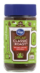 Kroger Decaf Classic Roast Instant Coffee Crystals - 8 oz