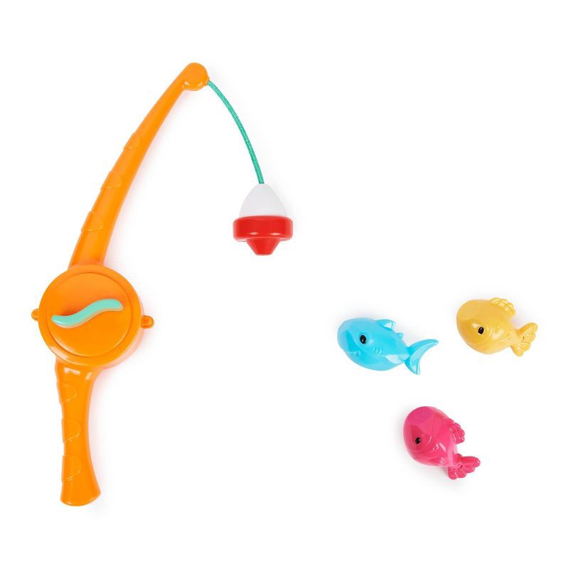 slide 5 of 5, Friendly Fishing Set Pool Toy 4 pc - Sun Squad™: Water & Beach Set for Toddlers, 4 ct