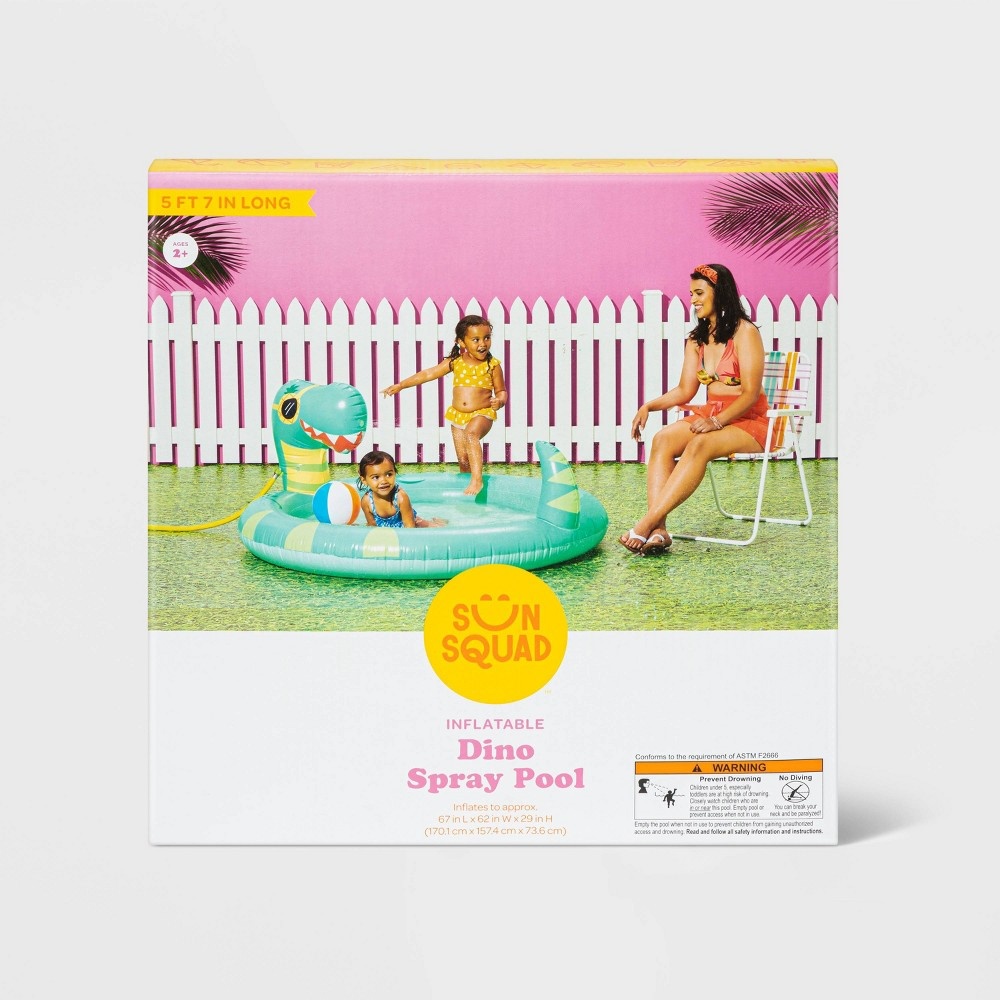 slide 3 of 4, Dino Spray Pool - Sun Squad, 1 ct