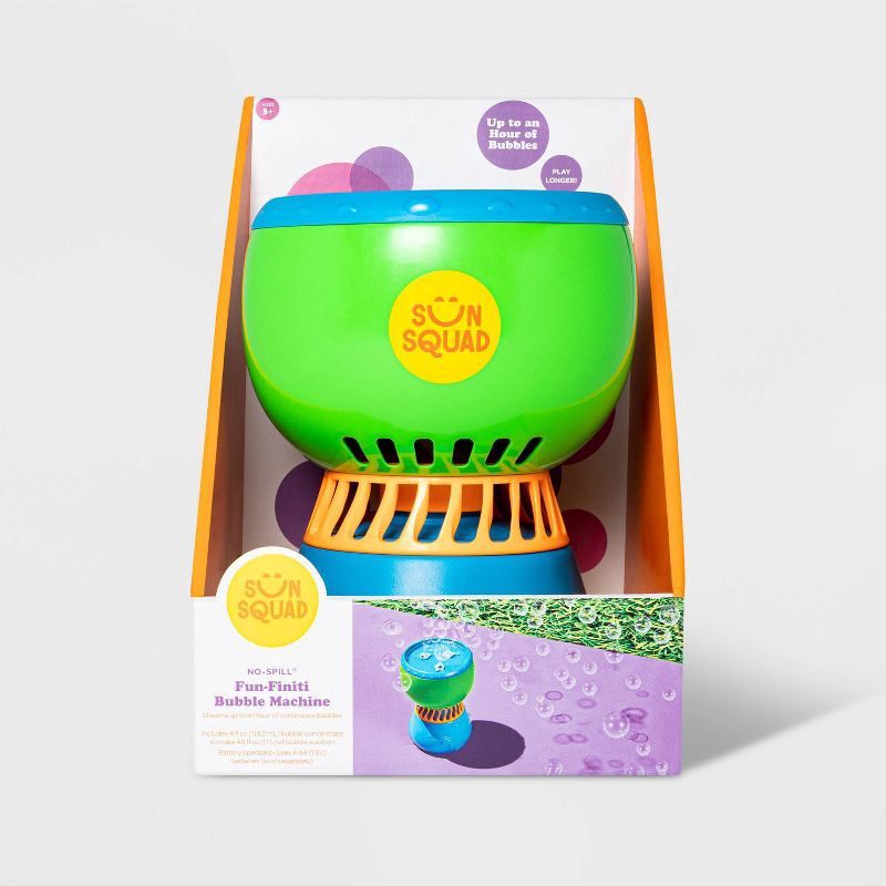 slide 3 of 3, Fun-Finiti No Spill Bubble Machine - Sun Squad™, 1 ct