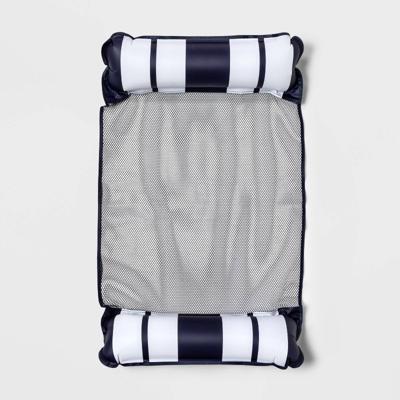 slide 2 of 4, Hammock Pool Float Navy Blue - Sun Squad™, 1 ct