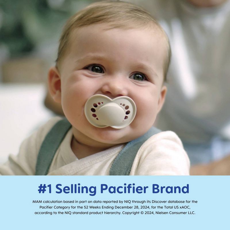 slide 3 of 8, MAM Matte Original 6 Months+ - Unisex 2pk, 2 ct