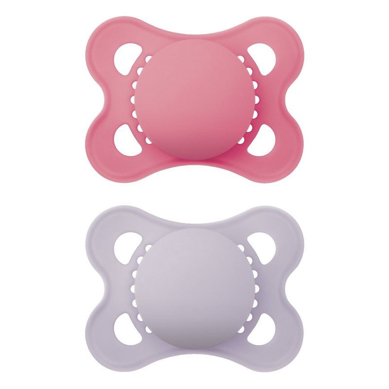 slide 1 of 9, MAM Matte Original Unprinted Pacifier 0-6m - Girl - 2pc, 2 ct