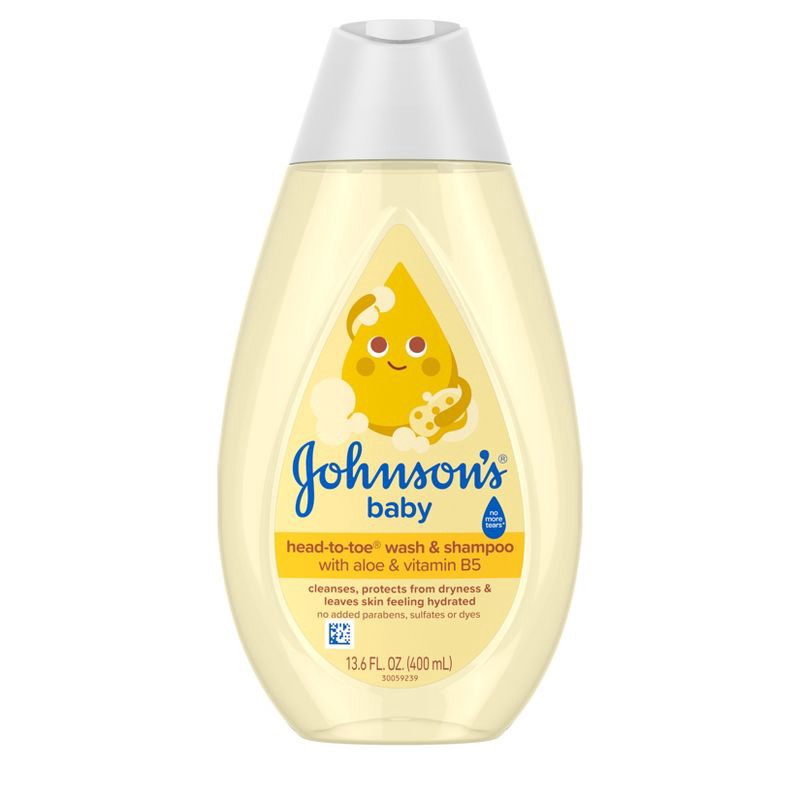 slide 1 of 7, Johnson's Head-To-Toe Gentle Baby Body Wash & Shampoo For Sensitive Skin - 13.6 fl oz, 13.6 fl oz