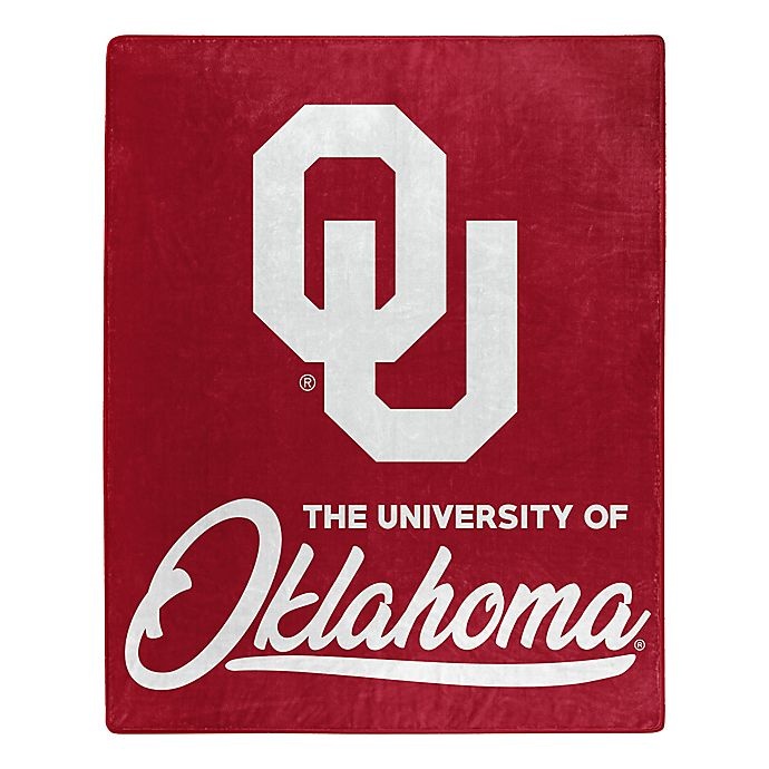 slide 1 of 1, NCAA University of Oklahoma Signature Raschel Throw Blanket, 1 ct