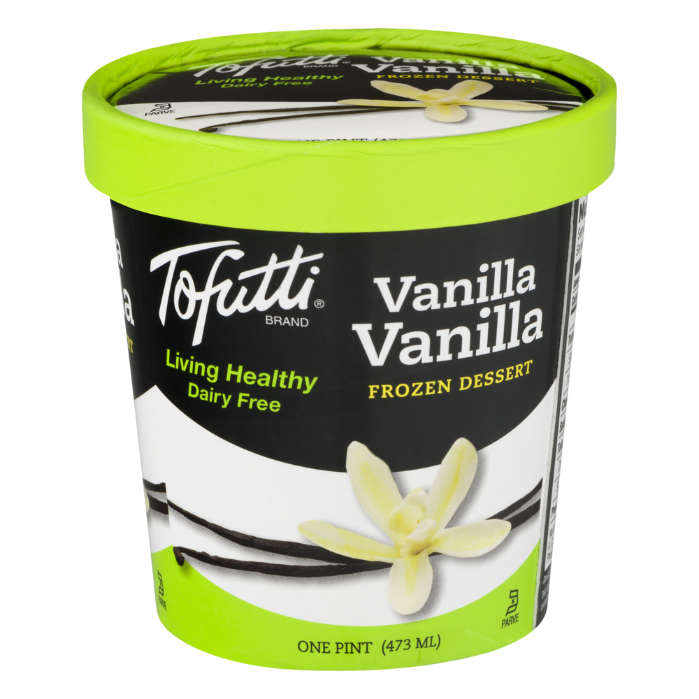 slide 1 of 1, Tofutti - Premium Frozen Dessert - Milk Free - Vanilla, 16 fl oz