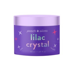 slide 1 of 1, Peach Slices Lilac Crystal Brightening Shimmer Peel- Off Mask, 1.76 oz