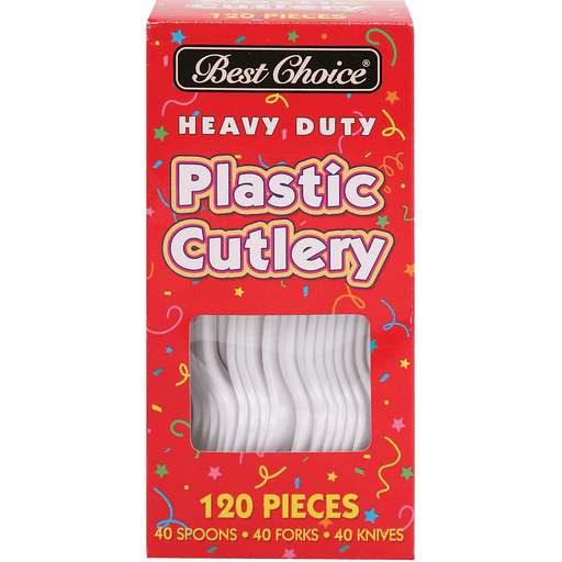 slide 1 of 1, Best Choice Heavy Duty Assorted Cutlery, 120 ct