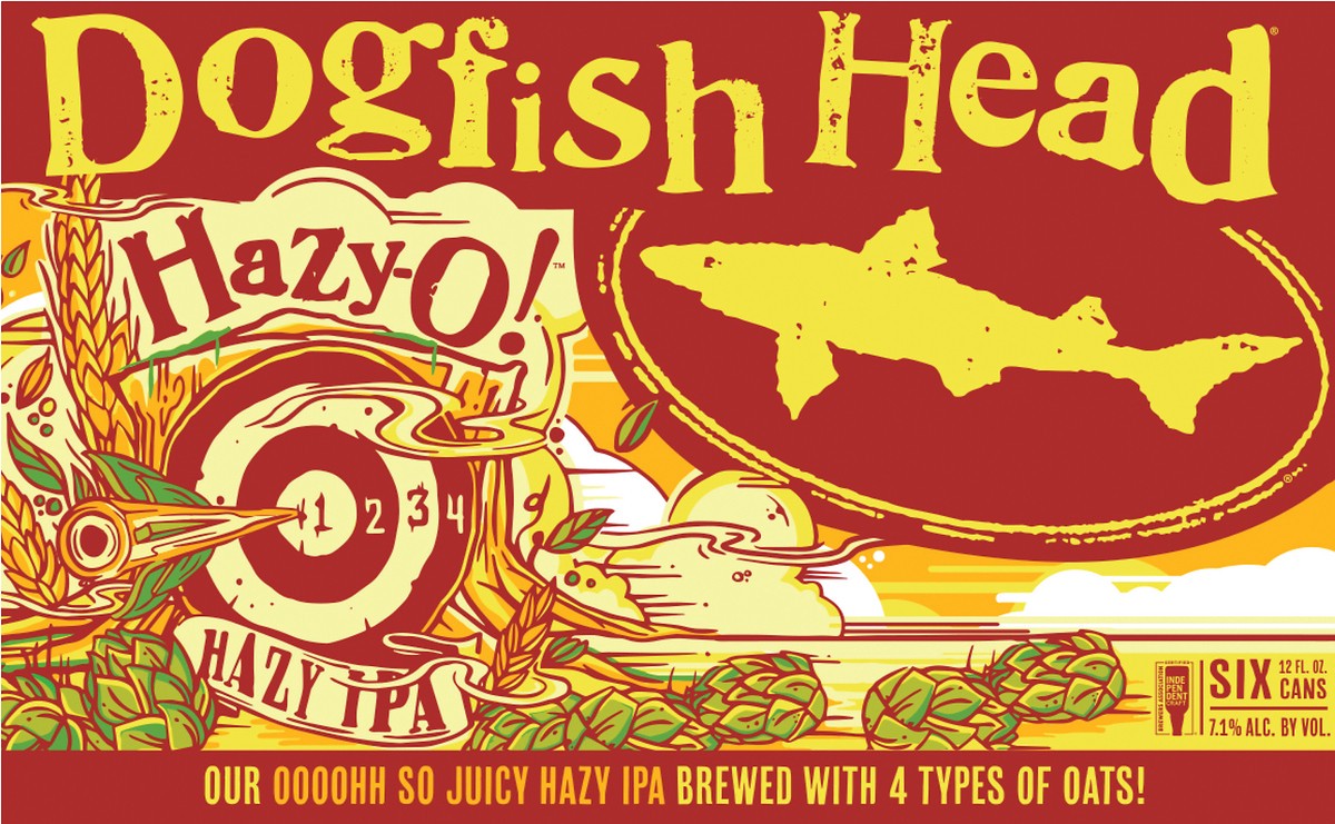 slide 4 of 8, Dogfish Head Hazy-o, 6 ct; 12 fl oz