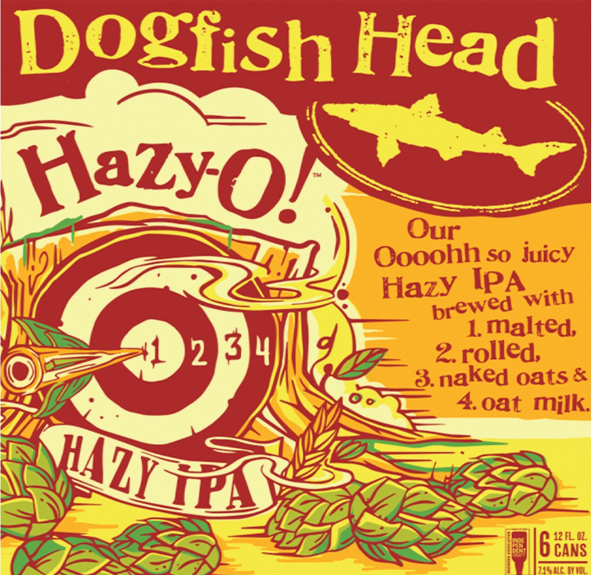 slide 6 of 8, Dogfish Head Hazy-o, 6 ct; 12 fl oz