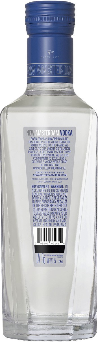slide 3 of 3, New Amsterdam Vodka 375ml Plastic Bottle, 375 ml