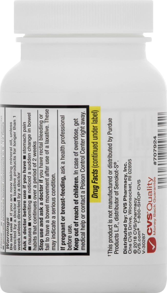 slide 7 of 9, CVS Health Senna Plus Laxative/Stool Softener Tablets, 180 Ct, 180 ct