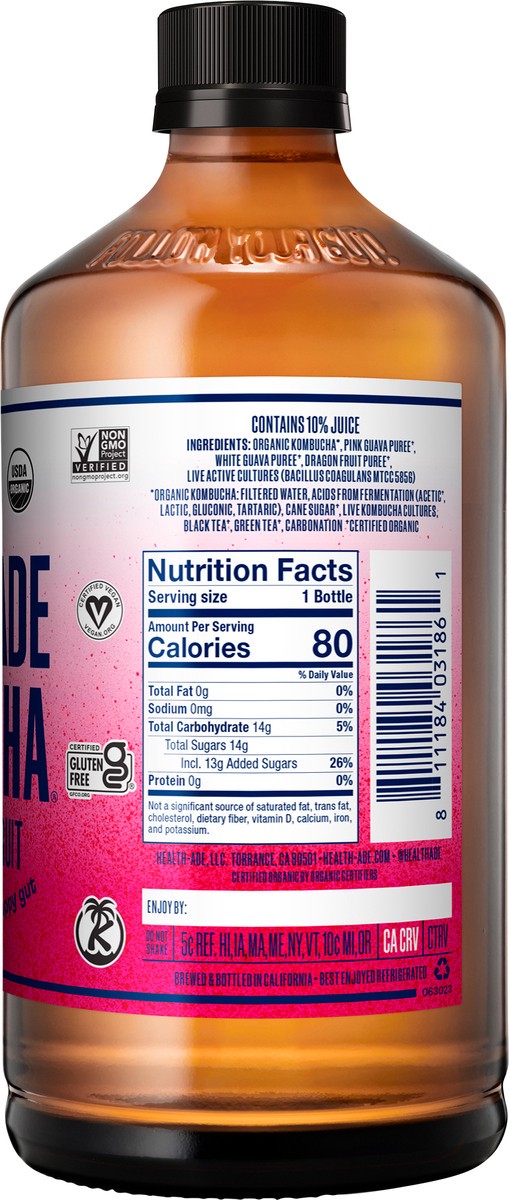 slide 4 of 9, Health-Ade Guava Dragonfruit, 16 fl oz